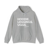 Hoodie. Leggings. Uggs.